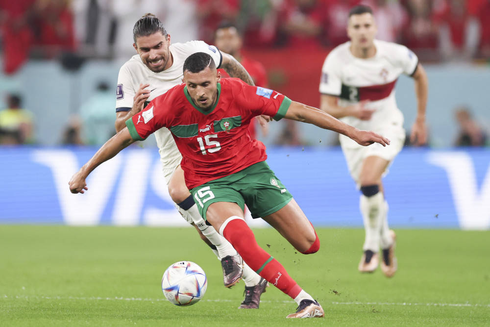 摩洛哥队在欧洲杯比赛中闯入四强! 摩洛哥队在欧洲杯比赛中闯入四强!